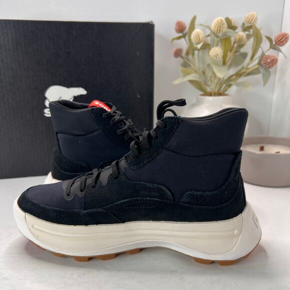 Sorel Ona 503 Mid Lace Up Sneaker Black Jet NL4856-010 Women's 6.5 NWB - Picture 6 of 10
